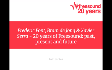 20 years of Freesound: past, present and future
